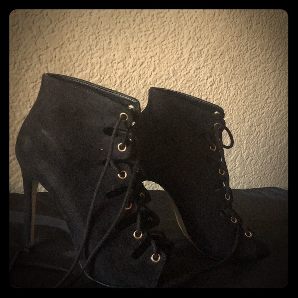 Stiletto lace up heels